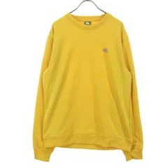 美品 LOGOS Park ロゴスパーク ワンポイントロゴ 長袖 クルーネック トレーナー L イエロー メンズ 古着のサムネイル