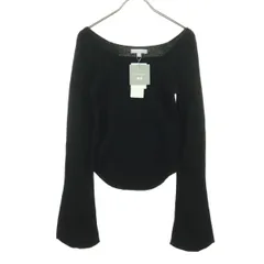 未使用 UNIQLO ユニクロ Mame Kurogouchi マメクロゴウチ コラボ 長袖 スクエアネック セーター M ブラック レディース 古着