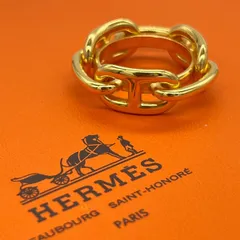 エルメス シェーヌダンクル スカーフリング ゴールド 本体のみ