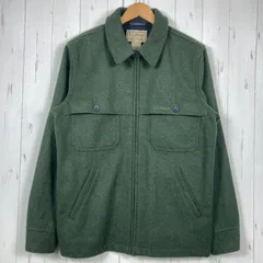 📦️Men's S グリーン系 Llbean ( エルエルビーン ) メイン ガイド ジップフロント ジャックシャツ Maine Guide Zip-Front Jac-Shirt ウール シャツジャケット ウール ウェア トップス アウター