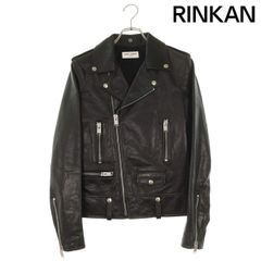 サンローランパリ  L01/397290 YC1AV クラシックモーターサイクルライダースレザージャケット メンズ 44