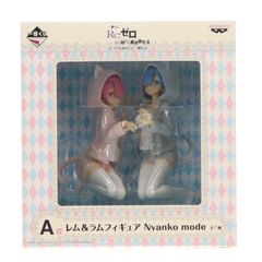 A상 렘&램 Nyanko mode 피규어 이치 반 쿠지 Re:제로부터 시작하는 이세계 생활-언제든지 당신과 함께- 프라이즈(15432) 밴프레스트