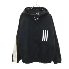 adidas アディダス ウインドブレーカー XO ブラック ジャケット メンズ 古着