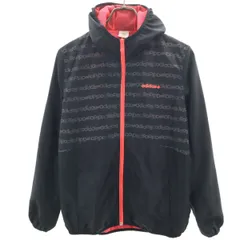 adidas NEO アディダスネオ ウインドブレーカー L ブラック 裏メッシュ レディース 古着のサムネイル