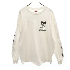PUNK DRUNKERS パンクドランカーズ 平成ライダー20作品記念 長袖 Tシャツ L ホワイト ロンT メンズ 古着