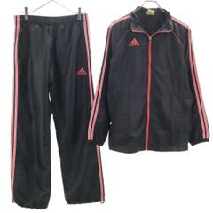00s adidas ナイロン セットアップ y2k ネイビー×ピンク L レア