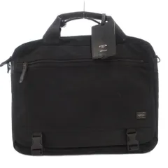 ポーター PORTER 2WAY ブリーフケース ビジネスバッグ ハンド ショルダー ラゲージタグ ロゴ 黒 ブラック /FF