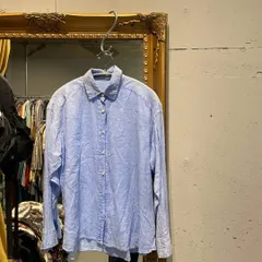 【東あずま店　併売品】 BLANC basque ブランバスク リネン  長袖 麻 LINEN ブラウス シャツ トップス　レディース　blouse　shirt　Tops　ladies　お呼ばれ　デート　オフィスカジュアル　食事会　可愛い　お出かけ　上品のサムネイル