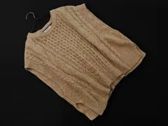 SM2 サマンサモスモス ワイド ニット ベスト sizeF/ベージュ ■◇ レディース