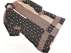 ZARA basic ザラ ベーシック 花柄 シャツ ワンピース sizeL/黒 ■◇ レディース