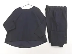 a.v.v アーヴェヴェ 長袖 カットソー パンツ セットアップ sizeL/紺 ■◇ レディース