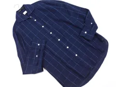 BEAMS HEART ビームスハート グラフチェック 長袖 シャツ sizeM/紺 ■◇ メンズ