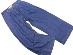Ray BEAMS レイビームス ワイド デニムパンツ size1/紺 ■■ レディースのサムネイル