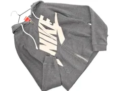 NIKE ナイキ ロゴ ジップアップ パーカー sizeM/グレー ■◇ レディース