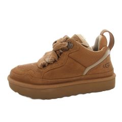 UGG ベージュ/ピンク リボン付きスニーカー - メルカリ