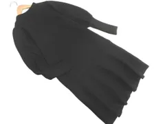NATURAL BEAUTY BASIC ナチュラルビューティーベーシック ボリュームスリーブ 長袖 ニット ワンピース sizeS/黒 ◇■ レディース