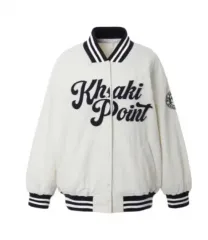 カーキポイント ナイロン スタジアム スタジャン アイボリー