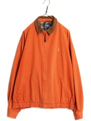 【お得なクーポン配布中!】 90s ポロ ラルフローレン 襟 コーデュロイ スイングトップ ジャケット メンズ XL / オールド コットン ブルゾン フルジップ 大きいサイズ