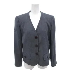 マダムジョコンダ MADAM JOCONDE 美品 ジャケット グレー Vネック 無地 長袖 /IL ■ECF004のサムネイル