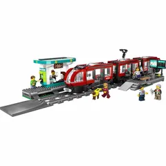【公式】おもちゃ 玩具 ブロック プレゼント 誕生日 クリスマス 小学生 シティ でんしゃ LEGO ダウンタウン路面電車と停留所 60423 CITY