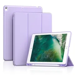 【人気商品】ProCase iPad Air 3 2019 / iPad Pro 10.5インチ 2017 専用 ケース ペンホルダー付き オートスリープ/ウェイク機能 耐衝撃 三つ折りスタンド - パープル