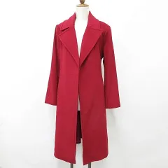 ローレンラルフローレン LAUREN RALPH LAUREN コート ロング テーラーカラー ダブル 羽織 ベルト 赤 レッド 6のサムネイル