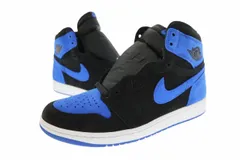ナイキ NIKE AIR JORDAN 1 RETRO HIGH OG Royal Reimagined レトロ ハイ ロイヤル リイマジンド DZ5485-042 27 青 黒 ブランド古着ベクトル 中古260301▲■