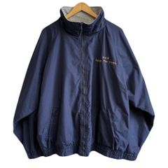 希少 90s NAVY 刺繍ロゴ ジャケット ネイビー L テック系 - メルカリ