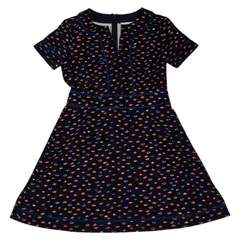 トリーバーチ ワンピース 半袖 サイズ：S ネイビー マルチカラー コットン レディース Tory Burch【1-0193805】のサムネイル