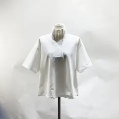 アイダー 2023 レディース タートルネック クロップド半袖Tシャツ L ジーンズ センス