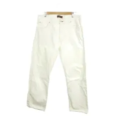 ゼニア スポーツ Zegna Sport 307 デニム ジーンズ 38 白 ホワイト 無地 ストレートレッグ 5ポケット /MN2 ■GY61のサムネイル