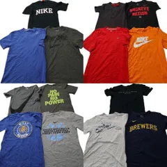 古着卸 まとめ売り NIKE ナイキ Tシャツ 14枚セット ( メンズ S ) アーチロゴ スウォッシュロゴ カレッジ風 中古 古着 NE4542