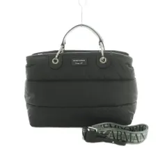 エンポリオアルマーニ EMPORIO ARMANI 2WAY ハンドバッグ ショルダーバッグ ナイロン レザー 黒 /MI ■GY18のサムネイル