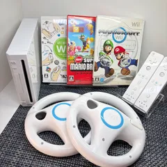 【動作確認済】Wii 本体 リモコン2本 マリオカートセット c