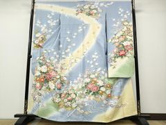 振袖 やまと扱い ラメ刺繍 金彩 身丈162cm 撥水加工済 HKT156 - メルカリ