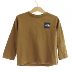 ザノースフェイス THE NORTH FACE 子ども服 Tシャツ 100 茶 ブラウン 無地 ラウンドネック 長袖 /RK