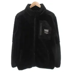 バンズ VANS ボアジップフーディー US Boa Zip Hoodie ジャケット フード ロゴプリント ジップアップ M 黒 ブラック /GVのサムネイル