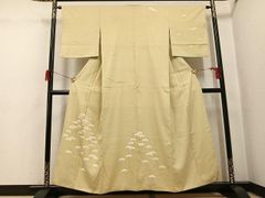 絽 付け下げ 夏物 銀彩 刺繍 透け感 居敷当て付き 正絹 G031 - メルカリ