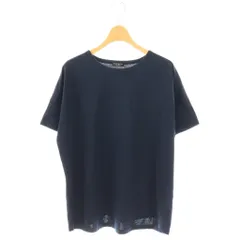 ヴェルメイユ パー イエナ VERMEIL par iena コットンサテンショートスリーブTシャツ カットソー 半袖 紺 /NR ■OSのサムネイル