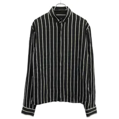 HAIDER ACKERMANN ハイダーアッカーマン 18SS レーヨンストライプシャツ  ブラック ホワイト Sのサムネイル