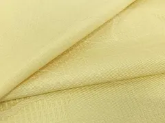 平和屋着物▽お召　単衣　花尽くし地紋　砥粉色　正絹　逸品　AABH5729jh