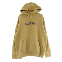 リーバイス Levi's スウェットパーカー フーディ プルオーバー 長袖 裏起毛 ロゴプリント M ベージュ /MY ■OS ■GY66