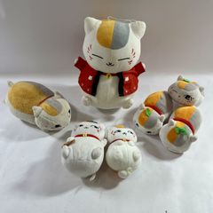 夏目友人帳 グッズ 7点 まとめ商品 ニャンコ先生 ぬいぐるみ マスコット 一番くじ など 現状品