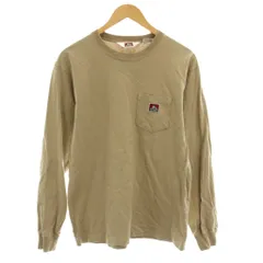 ベンデイビス BEN DAVIS Tシャツ カットソー 長袖 M ベージュ /KH ■ECC001