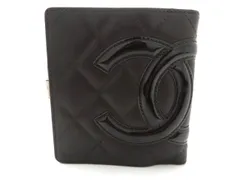CHANEL シャネル カンボンライン A26720 二つ折り財布 ラムスキン ブラウン オレンジ レディース【中古】【473】