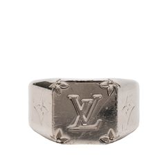LOUIS VUITTON O97 リング LVロゴ シルバー - メルカリ