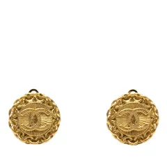 シャネル ココマーク ヴィンテージ イヤリング ゴールド メッキ レディース CHANEL【1-0265819】