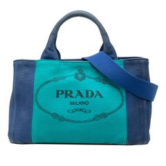 極美品】PRADA カナパ S デニム トートバッグ 三角ロゴプレート プラダ