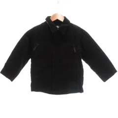 バーバリー BURBERRY キルティングジャケット 120A 黒 ブラック 長袖 襟付き 無地 チェック柄 /SC ■GY59