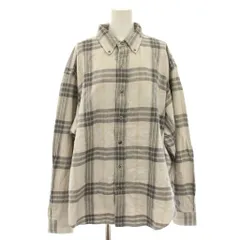 シンゾーン Shinzone 24SS チェックダディーシャツ CHECK DADDY SHIRT ブラウス ボタンダウン 長袖 チェック柄 RS グレー 24SMSBL02 /YTのサムネイル